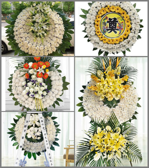 广东江门市恩平市君堂镇堡城村花圈速递